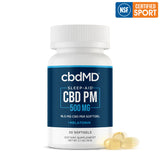 CbdMD - Broad Spectrum - CBD NSF PM Sleep - Softgel Capsules - 500MG - 30ct