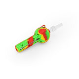 DankGeek - Ritual - 4'' - Silicone Nectar Spoon - Rasta