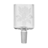 AFG Distribution - Empire Glassworks - Etched Floral - Water Pipe - Attachment For Puffco Proxy - 14mm M