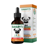 Bailey's - Extra Strength - 1800MG - 2:1 CBD & CBG - Oil For Dogs