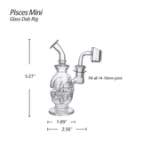 Waxmaid - 5.27" - Pisces - Mini Glass Dab Rig