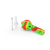 DankGeek - Ritual - 4'' - Silicone Nectar Spoon - Rasta