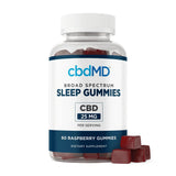 CbdMD - Broad Spectrum - CBD PM Sleep Gummies - Raspberry - 750MG - 60ct