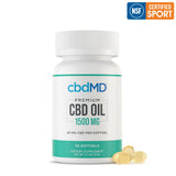 CbdMD - Broad Spectrum - Softgel Capsules - NSF Certified - 1500MG - 30ct