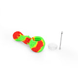 DankGeek - Ritual - 4'' - Silicone Spoon Pipe - Rasta