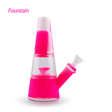 Waxmaid - 7.87" - Fountain - Silicone Glass - Water Pipe