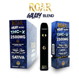 Roar Galaxy Blend - THC-X - Disposable Vape 2500MG - Tropical Slushy & Pixie Dust - Sativa