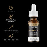 CbdMD - Full Spectrum - CBD + CBG Oil - Deep Sleep Drops - 7500MG