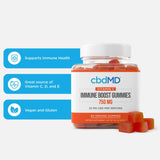 CbdMD - CBD & Vitamin C - Immunity Boost Gummies - 750MG - 60ct