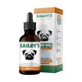 Bailey's CBD - Oil For Dogs - 600MG - 60ML - Large Size Bottle - Best Value