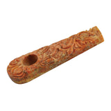 DankGeek - Marble Stone Pipe - w - Flower Design