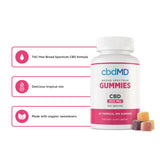 CbdMD - Broad Spectrum - CBD PM Sleep Gummies - Raspberry - 750MG - 60ct