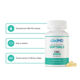 cbdMD - CBD Softgel Capsules - (3000MG - 6000MG)