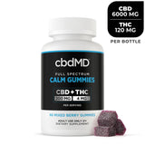 CbdMD - Full Spectrum - CBD Calming Gummies - Mixed Berry - 6000MG - 60ct