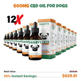 Bailey's CBD - Oil For Dogs - 600MG - 60ML - Large Size Bottle - Best Value