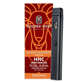 Golden Goat - HHC Vape Device - 2000mg - Rechargeable-Disposable - Sunset Sherbert